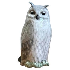 Vintage Royal Copenhagen Porcelain Owl Figurine
