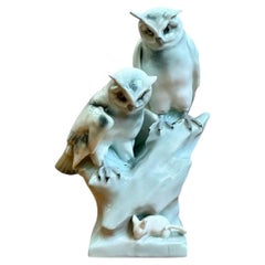 Vintage Royal Copenhagen Porcelain Owl Figurine