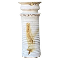 Vase en céramique vintage fabriqué à la main