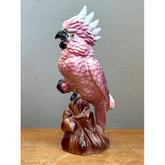 Vintage Ceramic Cockatoo Figurine