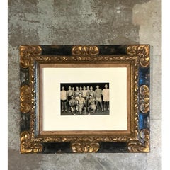 Vintage Ornate Wood Frame With Harvard Yacht Club Team Photo