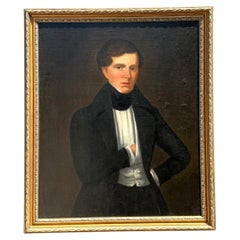 Vintage Framed Classical Gentleman Portrait