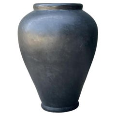 Vintage Large Matte Ceramic Floor Vase