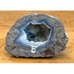 Vintage Blue Quartz Geode