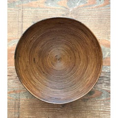 Vintage Pencil Reed Decorative Bowl