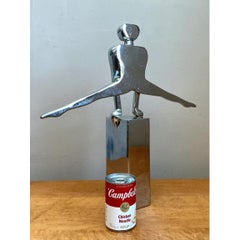 Vintage Chrome Figurative Sculpture