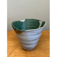 Vintage Abstract Stoneware Decorative Bowl