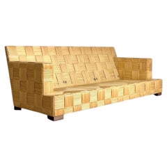 Vintage Donghia “Block Island” Woven Rattan Sofa