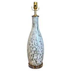 Vintage Speckled Glass Table Lamp