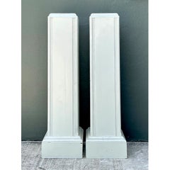Vintage Architectural Wood Pedestals - A Pair