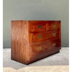 Henredon Four-Drawer Campaign Chest Of Drawers