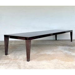 Vintage Monumental 15 Ft Cerused Wood Dining Table