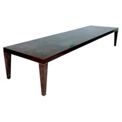 Vintage Monumental 15 Ft Cerused Wood Dining Table