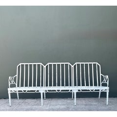 Retro Brown Jordan Metal “Calcutta” Outdoor Sofa