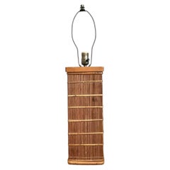 Vintage Rattan Table Lamp