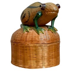 Vintage Shanghai Weave Frog Basket