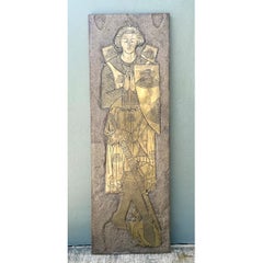 Vintage Monumental Knight Brass Rubbing