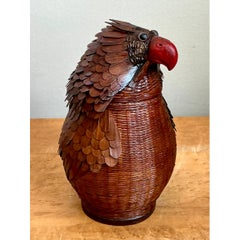 Vintage Shanghai Weave Parrot Basket