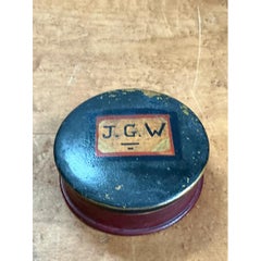 Vintage-Schmuckkästchen von J.G.W. mit Bemalung