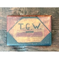 Vintage-Schmuckkästchen aus Holz von T.G.W.
