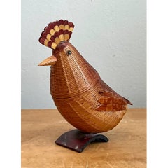 Vintage Shanghai Weave Rattan Pheasant