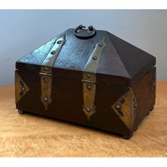 Vintage Wood and Metal Decorative Box