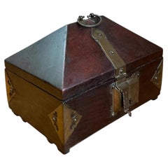 Vintage Wood and Metal Decorative Box