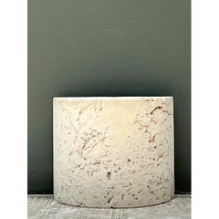 Vintage Coquina Stone Accent Table