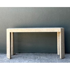 Vintage Tessellated Stone Console Table