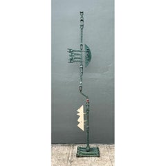 Vintage Industrial Welded Wrench Metal Sculpture