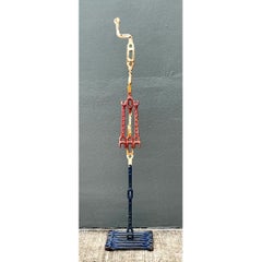 Vintage Industrial Welded Wrench Metal Sculpture