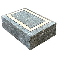 Vintage Tessellated Stone Trinket Box