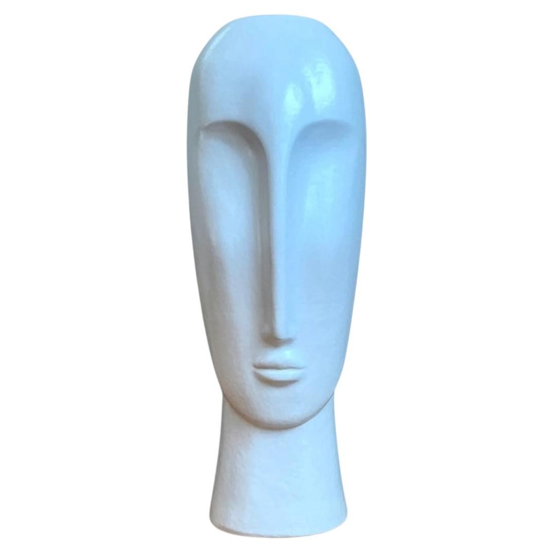 Vintage Abstract Ceramic Bust Sculpture