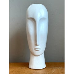Vintage Abstract Ceramic Bust Sculpture