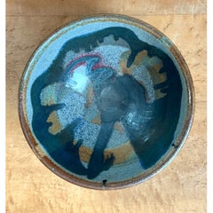 Vintage Abstract Ceramic Bowl