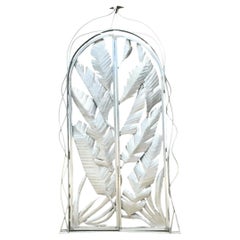 Vintage Cut Aluminum Palm Frond Gates