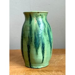 Vintage Drip Glaze Ceramic Vase
