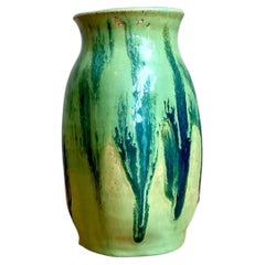 Vintage Drip Glaze Ceramic Vase
