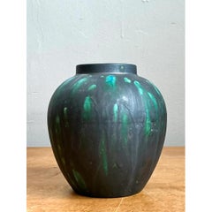 Vintage Drip Glaze Ceramic Vase