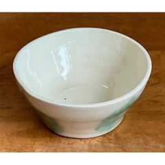 Vintage Abstract Glazed Ceramic Bowl