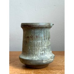 Vintage Drip Glaze Ceramic Pitcher