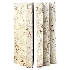 Vintage Coquina Stone Table Pedestal - Set Of 2