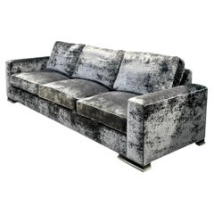 Vintage Monumental Swaim Velvet Sofa