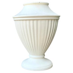 Vintage Haeger Ivory Fluted Vase
