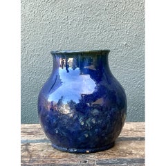 Vintage Cobalt Studio Pottery Vase