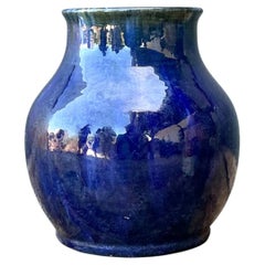 Vintage Cobalt Studio Pottery Vase