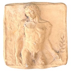 Vintage Terracotta Relief Sculpture