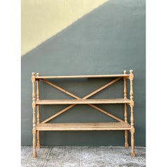 Vintage Three-Tier Pine Shelf