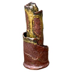 Vintage Abstract Pottery Vase