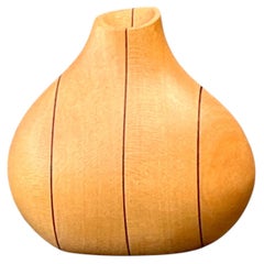 Vintage Sculptural Wood Bud Vase